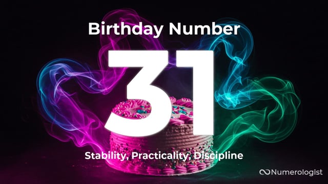 Birthday Number 31