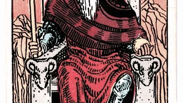 The Emperor Tarot Birth Card from the Rider-Waite Deck