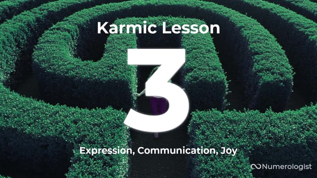 Karmic Lesson 3