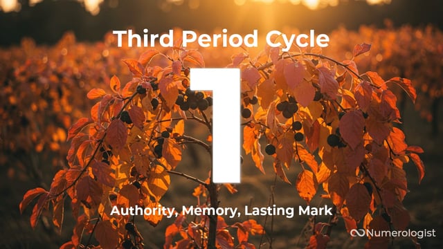 Third Period Cycle 1