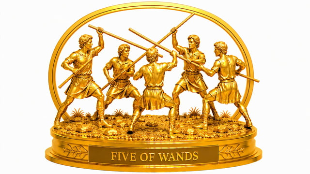Five Of Wands tarot card