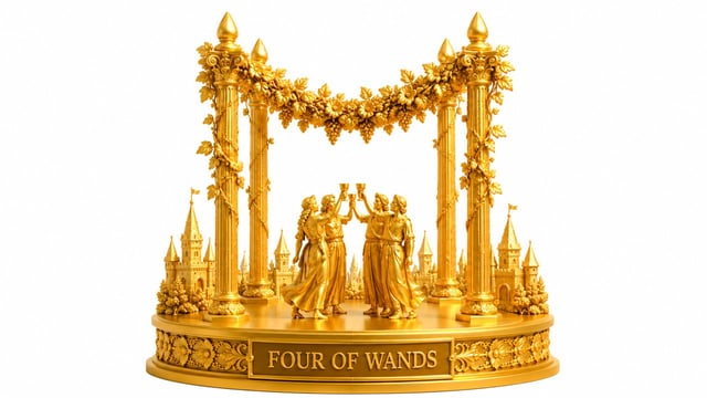 Four Of Wands tarot card