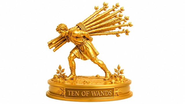 Ten Of Wands tarot card