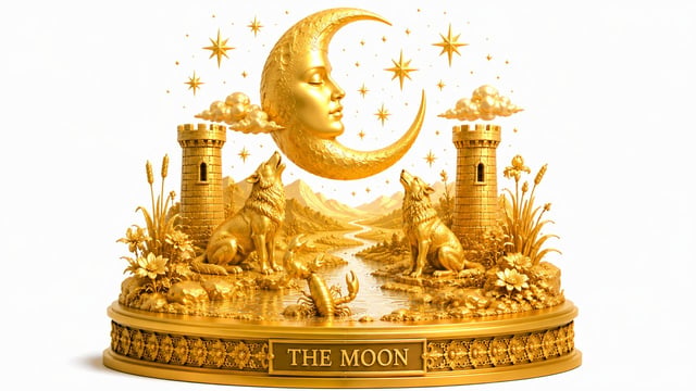 Moon tarot card